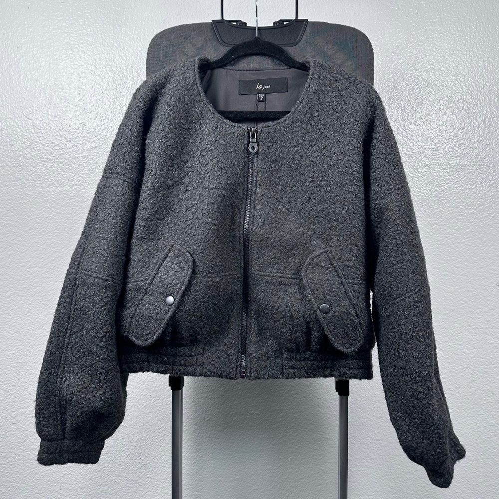 La Joie Women's Dolman Zip-Up Jacket Size XL